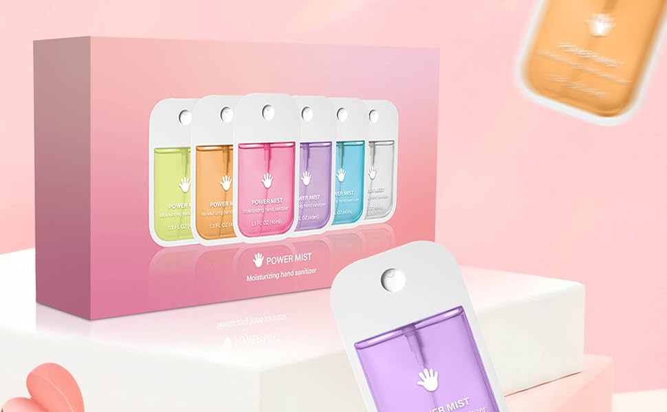 6pc Power Mist Hand Sanitizer Set