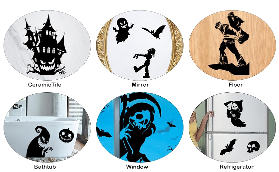 Halloween Window Clings Stickers Halloween Window