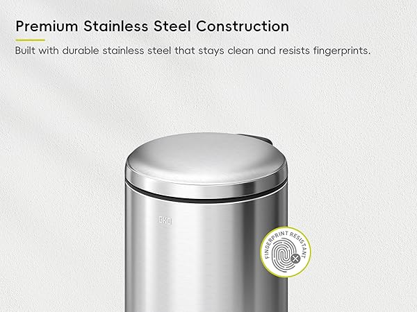 Amazon.com: EKO Serene 5L / 1.32 Gallon Step Trash Can with