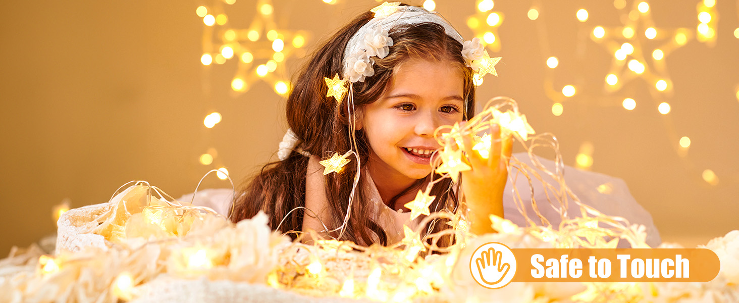 33 ft 100 LED Star Fairy String Lights