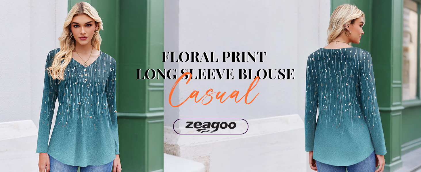 Zeagoo Womens Long Sleeve Tops