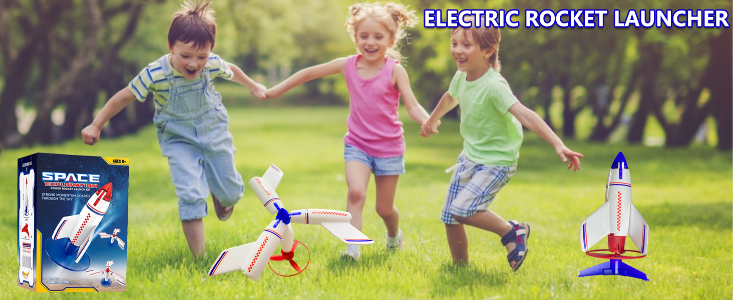 ROHSCE Rocket Launcher for Kids 812, Electric Powered Toy