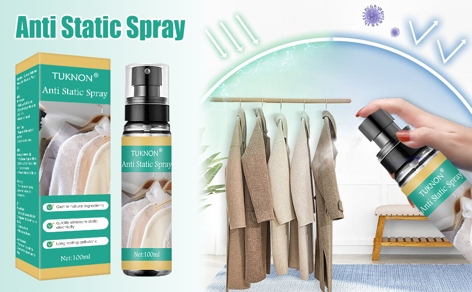 Sprays Antistatiques,Anti Static Spray,Spray Antistatique Vêtements