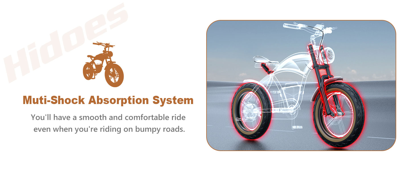 shock absorption electric bike