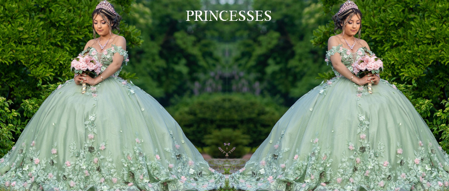 flowers princess quinceanera dresses ball gown