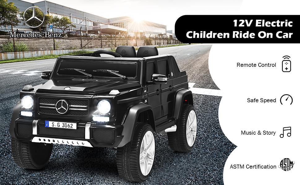 ride on car with remote control, music, story, low & high speed