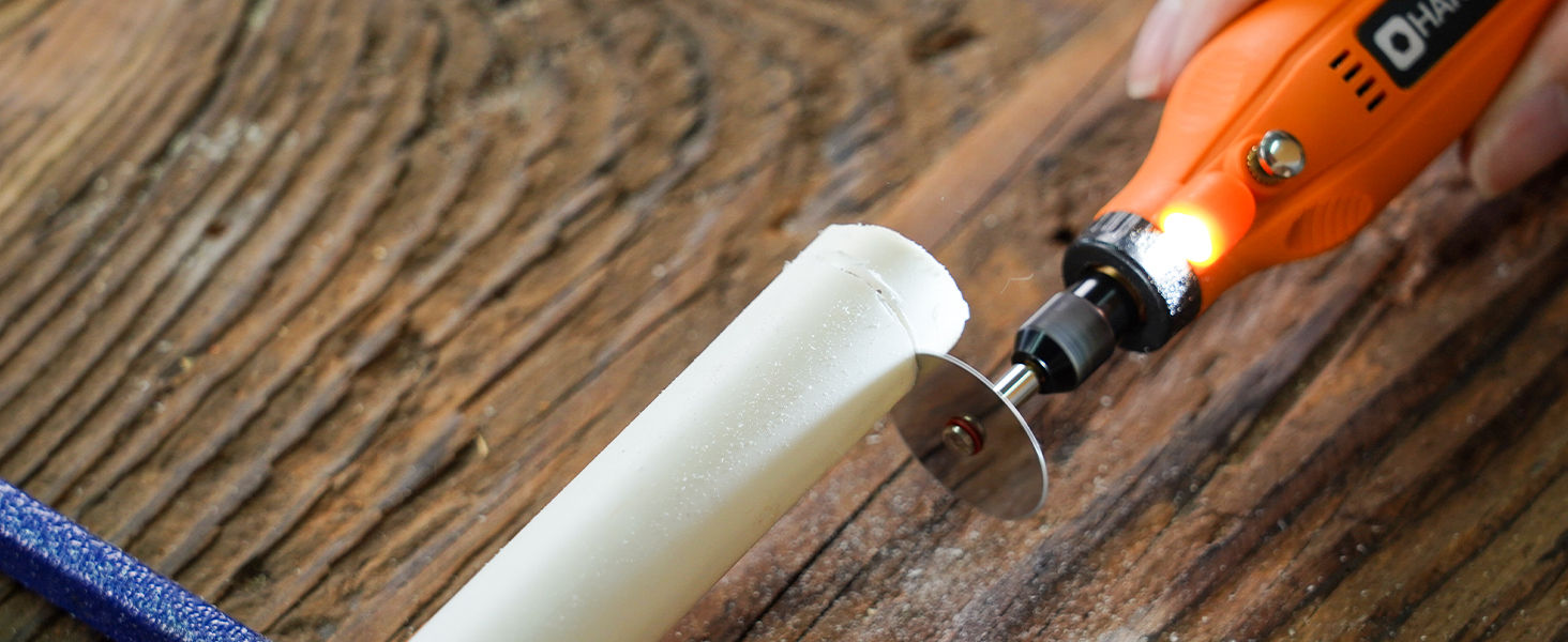 HARDELL Mini Cordless Rotary Tool Kit with 61 Accessories