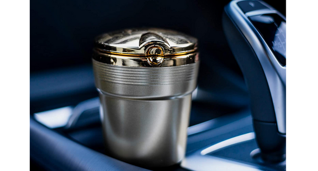 Gold Car Ashtray
