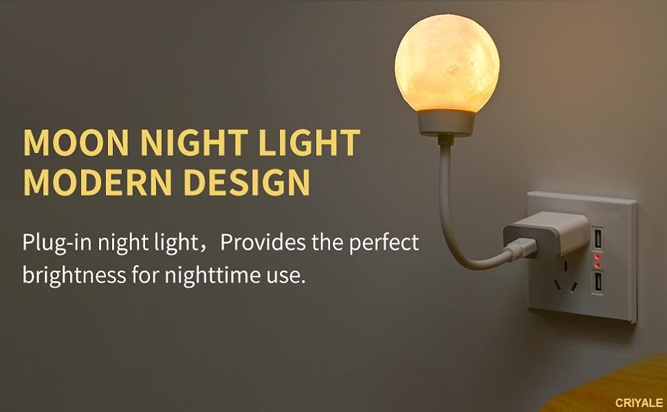 Voice Controlled Moon Night Lights