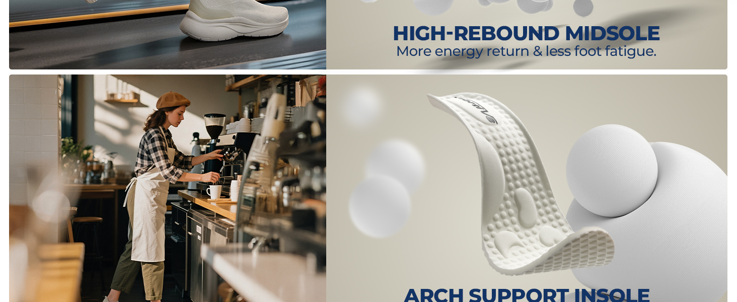 women slip on walking shoes