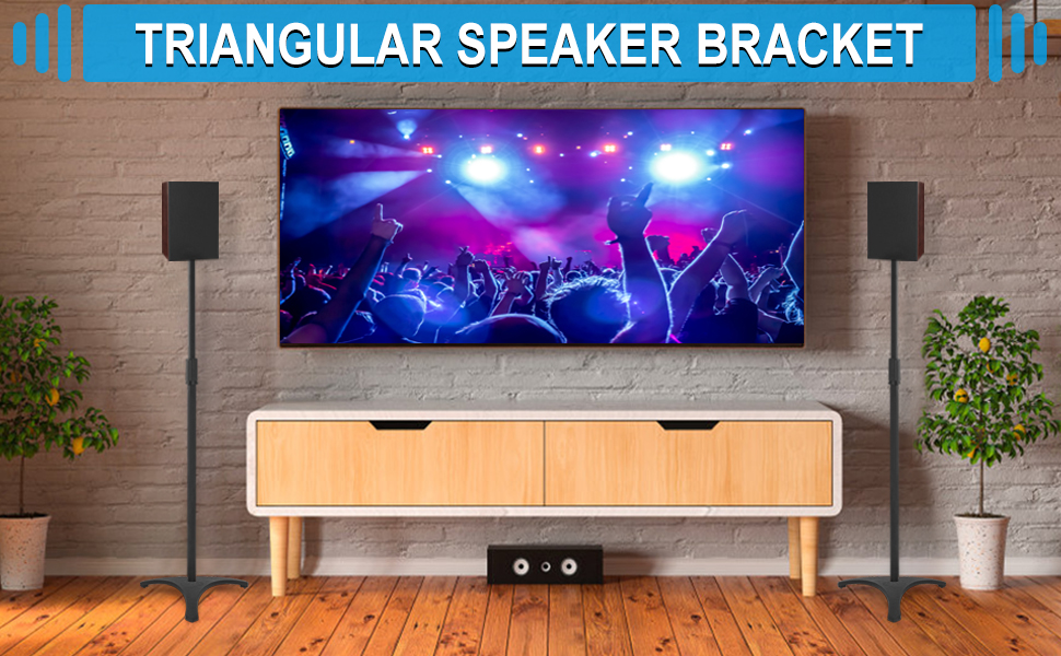 AKOZLIN Universal Speaker Stands Set of 2 Height Adjustable 34"50