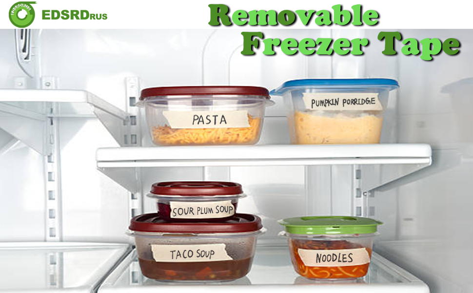 EDSRDRUS Freezer Tape to Write On 3/4in x 90ft Low