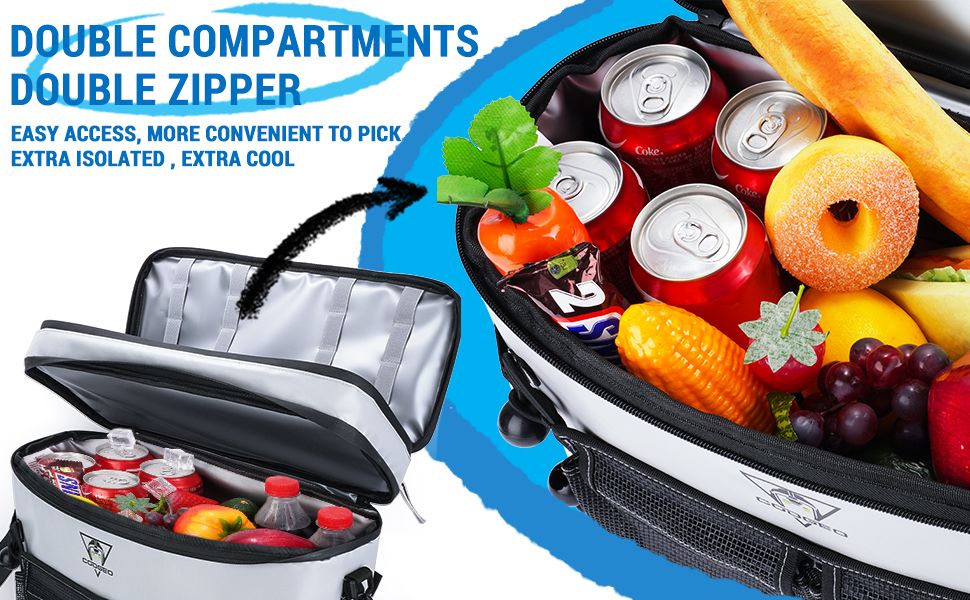 Kayak Cooler Double Layer Waterproof Kayak Seat Back