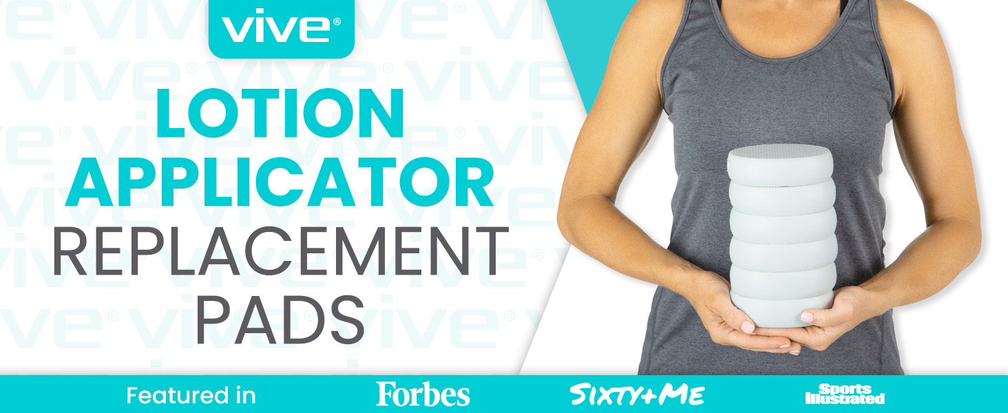 lotion applicator for back replacement pads