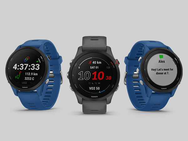 Garmin Forerunner 255 Smartwatch GPS Do Biegania Blue, 1,3