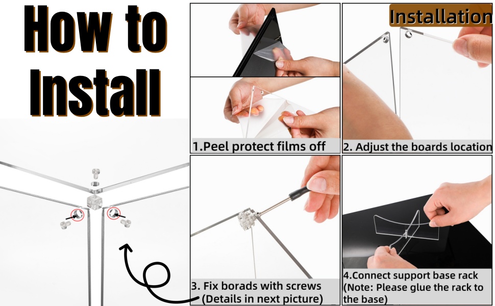 Clear Football Holder with Black Stand