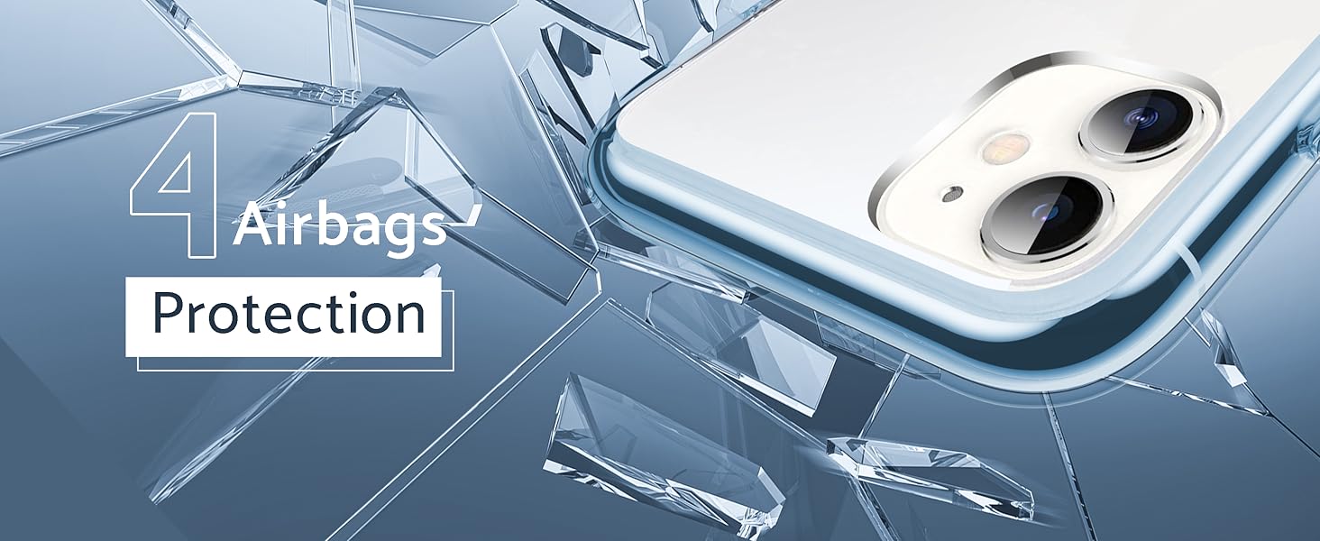 DASFOND Crystal Clear Designed for iPhone 11 Case, [Non