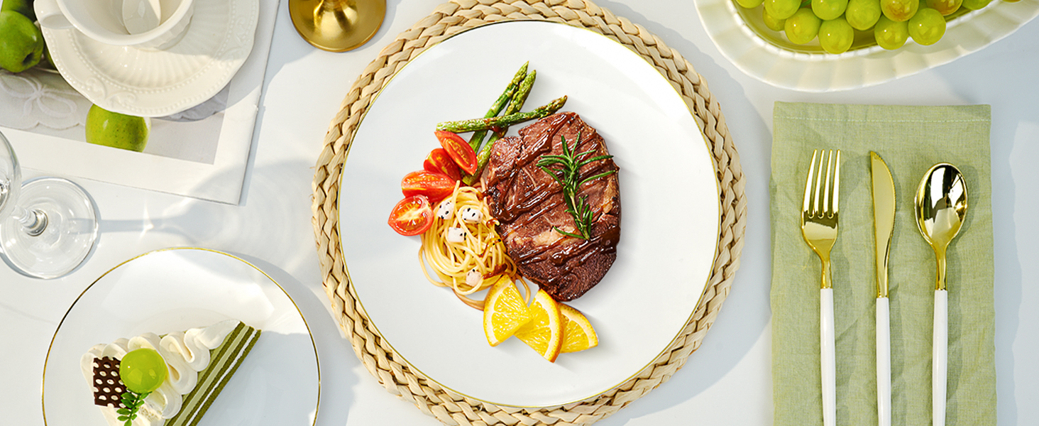 white plastic silverwares for party