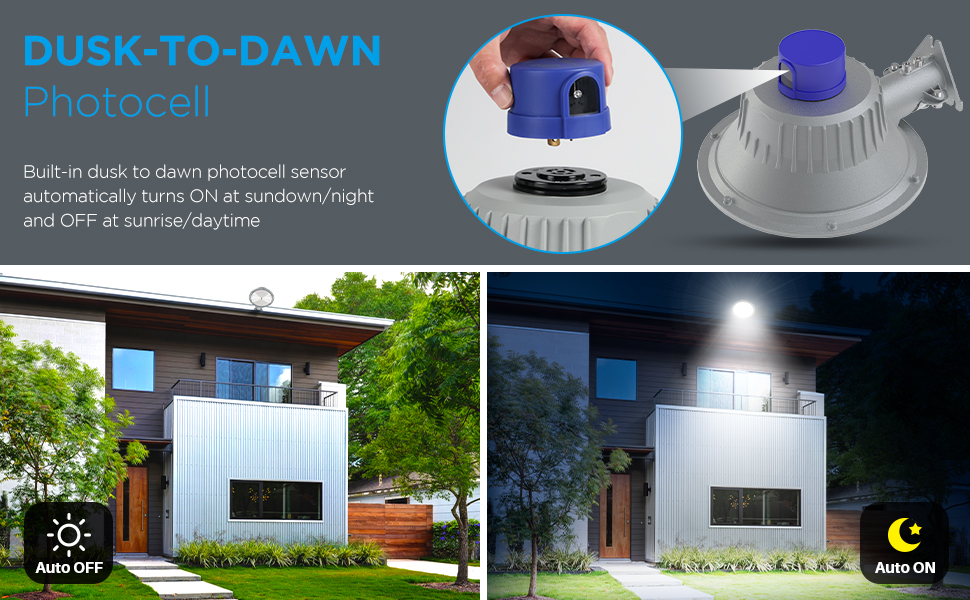 barn light with dusk to dawn photocell