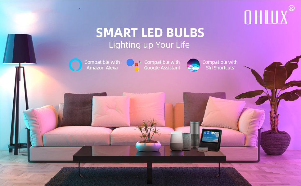 Smart Light Bulbs 8Pack,100W Equivalent Smart Bulb Work with Alexa