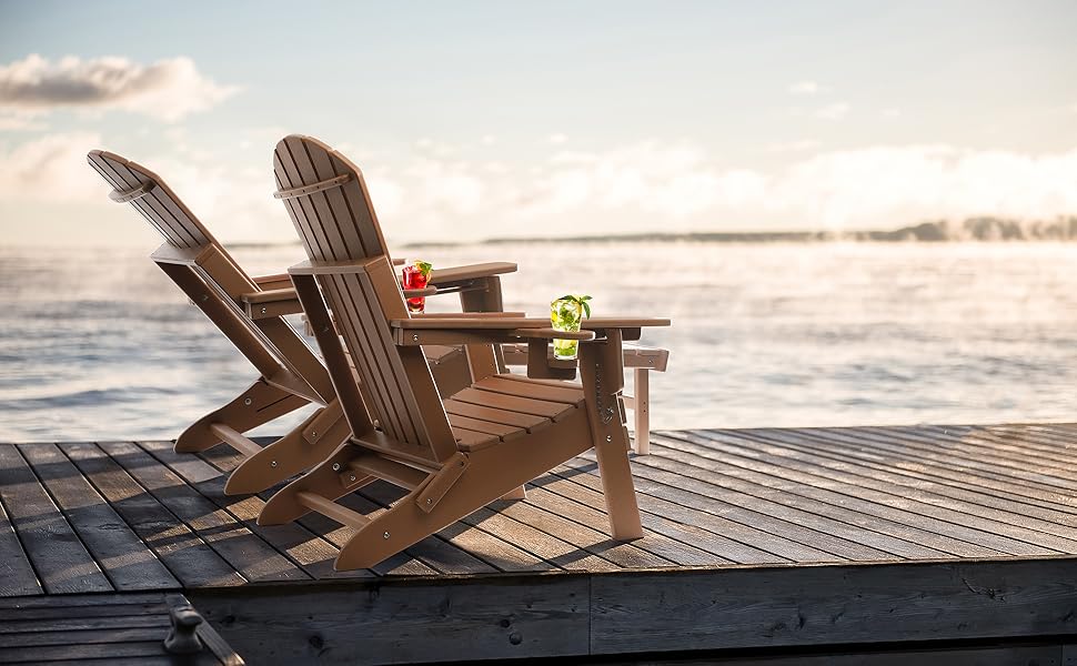 Adjustable Backrest Adirondack Chair,Folding Adirondack