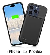 Amazon | Gladgogo iPhone 15 Pro バッテリー内蔵ケース 【6800mah大