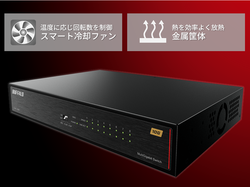 Amazon.co.jp: 【Amazon.co.jp限定】バッファロー 8ポート 全