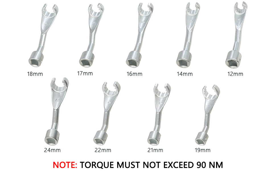 9pc 12 Dr Fuel Line Dismantling Removal Tool