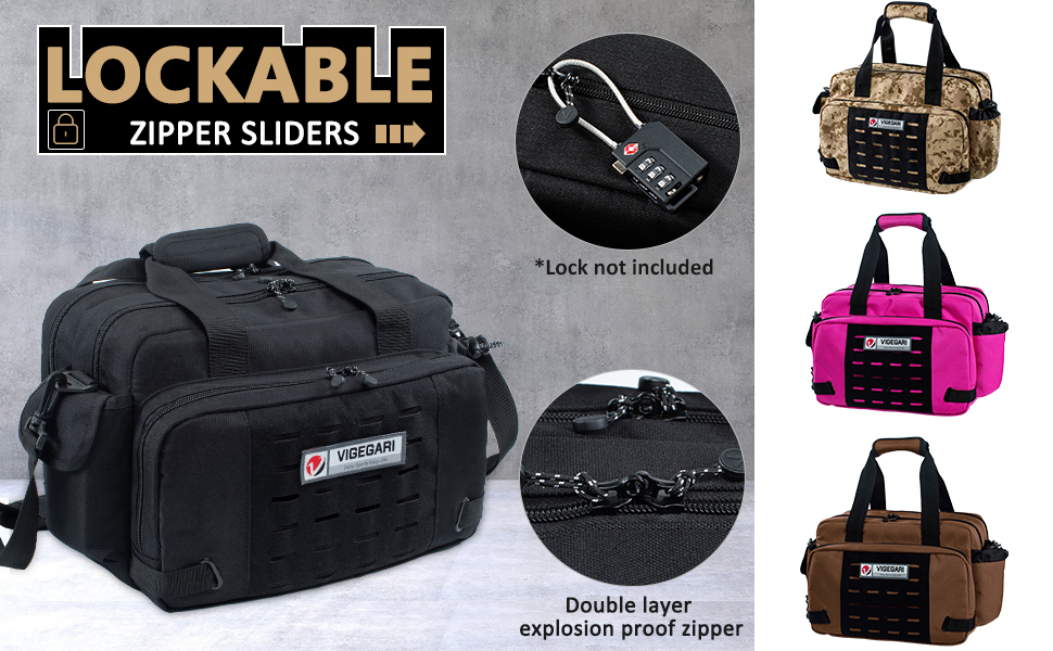 VIGEGARI Pistol Range Bag Shooting, Gun Bag for Pistols