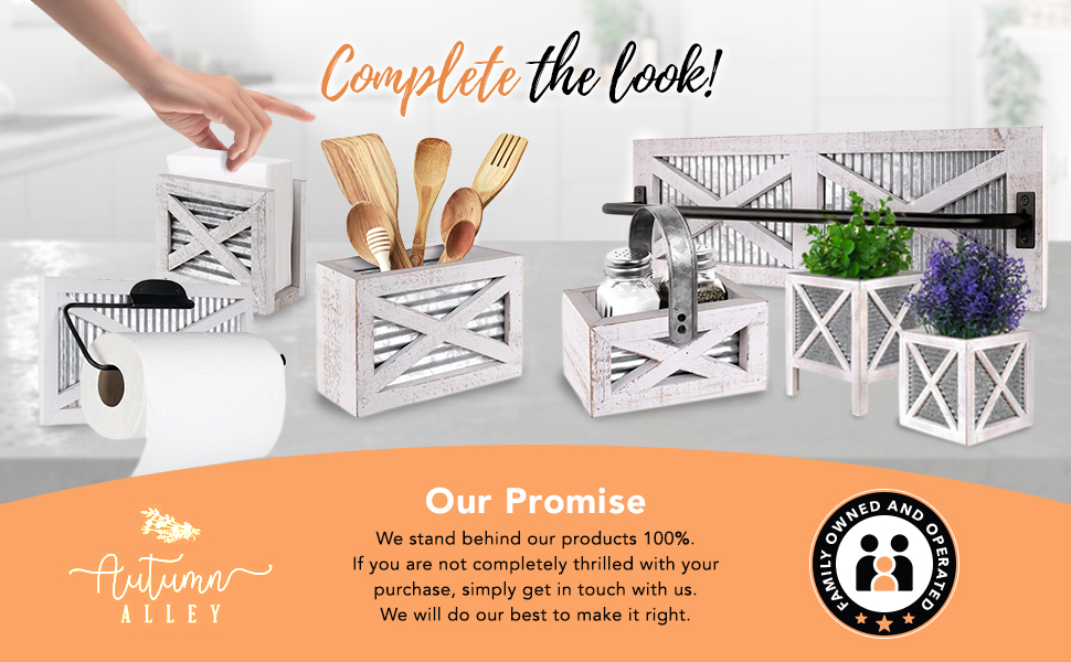 Autumn Alley Rustic Remote Holder Farmhouse Desk