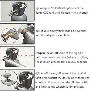 Soda Carbonator Refill Adapter-quick adapter