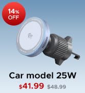 UGREEN Qi2 25W MagSafe Car Mount Charger, Qi2-Certified Magnetic Wireless Car Charger, Air Vent M...