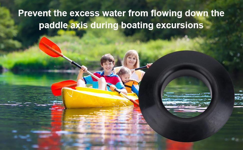 VGEBY 4Pcs Kayak Paddle Drip Rings, Paddle Oar Drip Rings