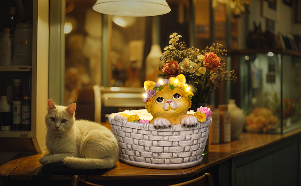 solar garden yard statues