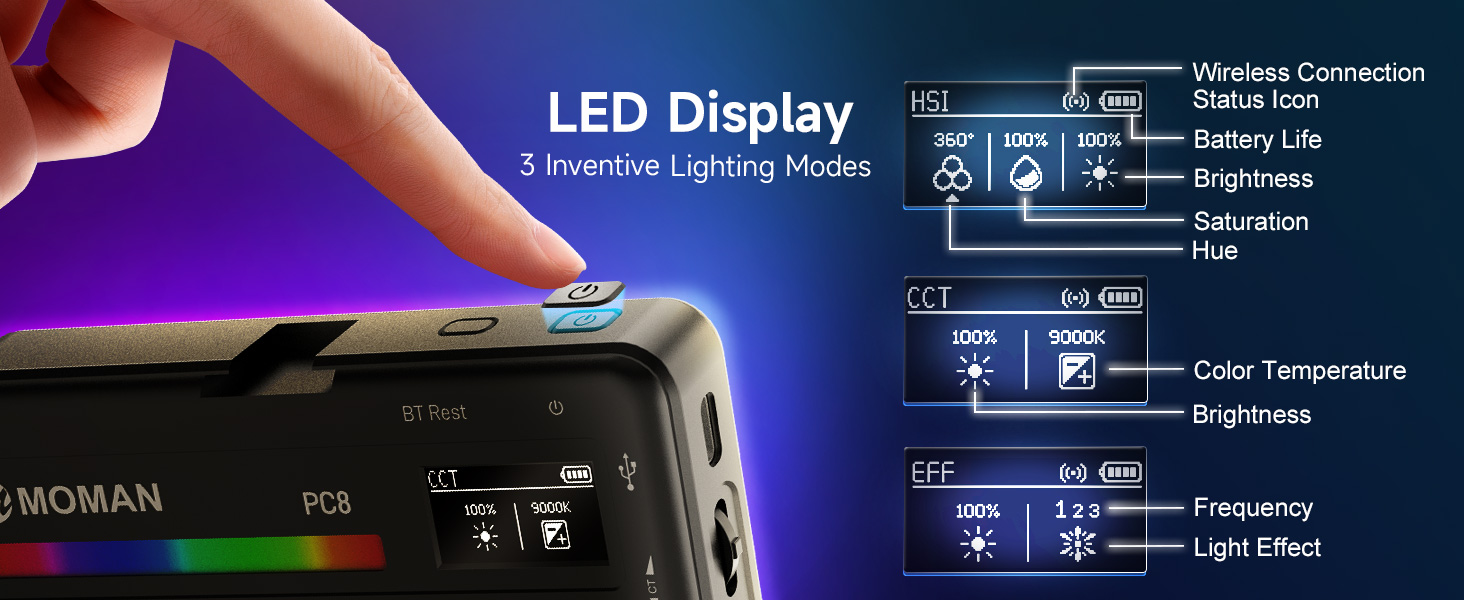 on camera rgb light, Light Panel for photography, RGB Video Light