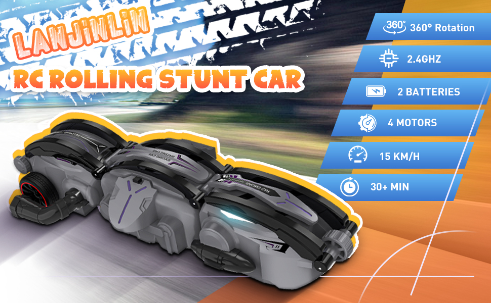 Lanjinlin Remote Control Car RC Cars, Upgraded RC Stunt