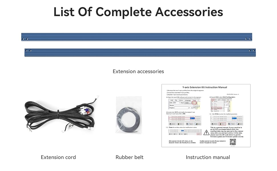 ATOMSTACK A20 Pro Yaxis Extension Kit, Engraving Area Expansion Kit for X20 Pro/S20 Pro/A20 Pro