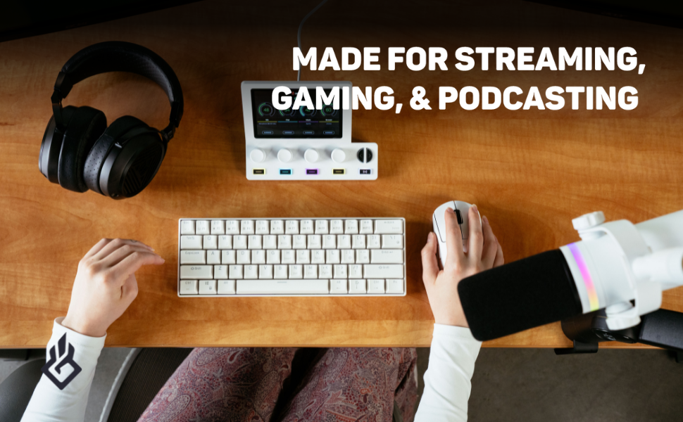 wireless streaming podcast condenser accessories music logitech equipment boom xbox white arm