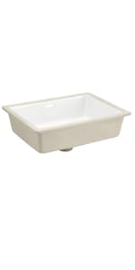 mamamantaページ Destin White Square Porcelain Undermount Bathroom Sink