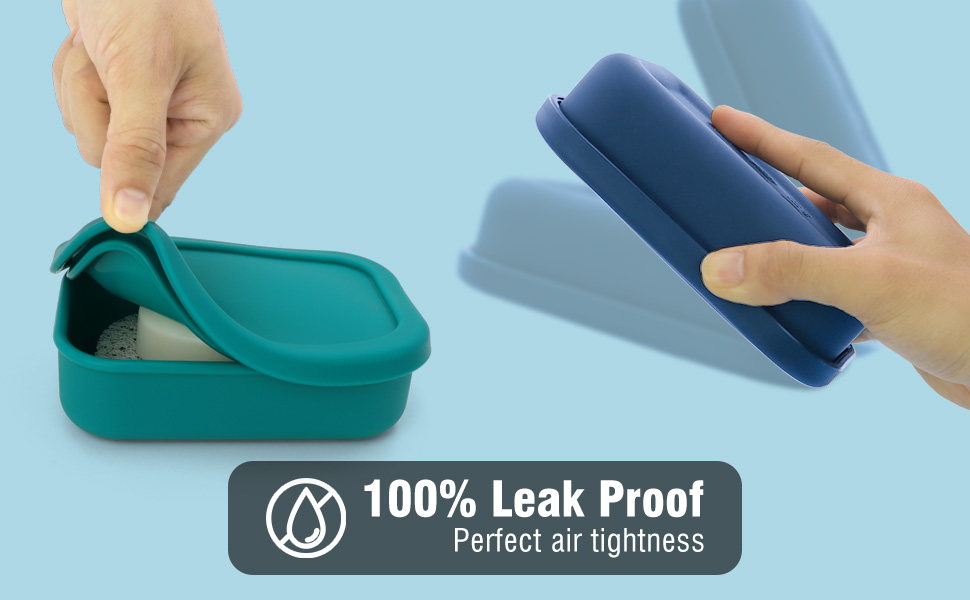 Enhanced Leakproof Travel Soap Case, Portable Shampoo Bar