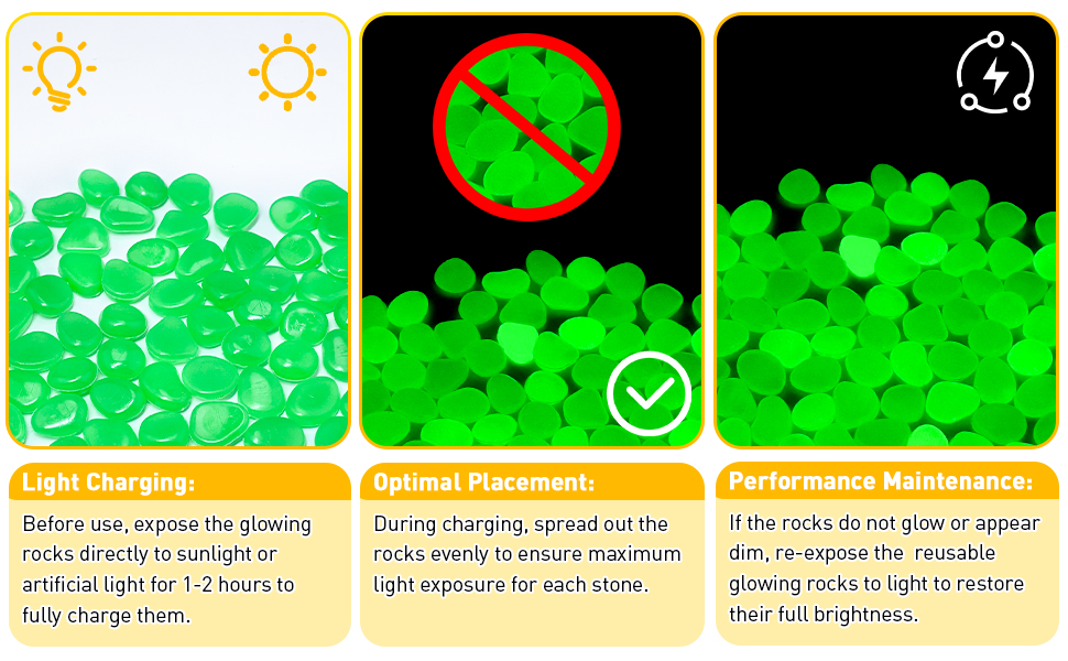 glow stones for outdoors
