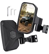 KEMIMOTO UTV Side View Mirrors Compatible with Polaris Ranger 570 500 900 XP 2014-2025, Spring Ba...