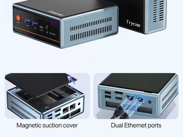 Amazon.com: Trycoo Mini PC AMD Ryzen7 5700U (8C/16T, Up to