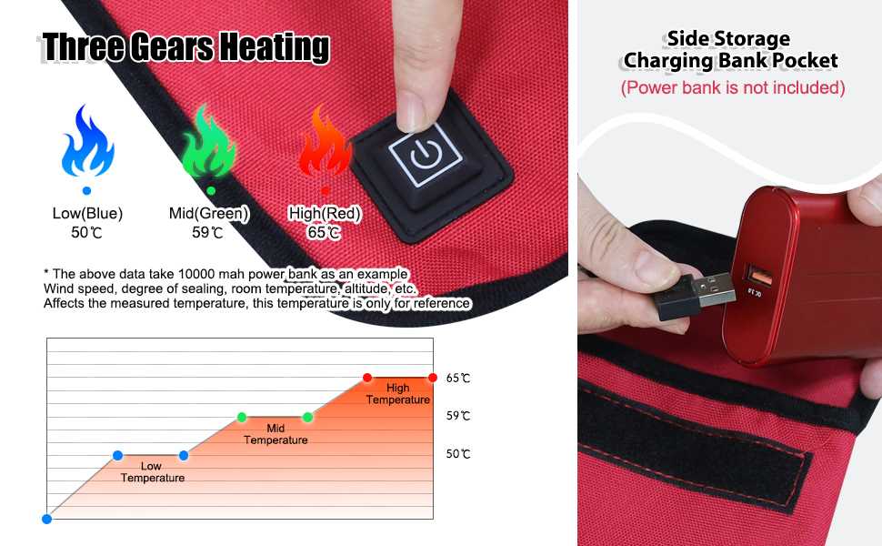 MYDAYS OUTDOOR Portable Heated Seat Cushion Outdoor,Heated