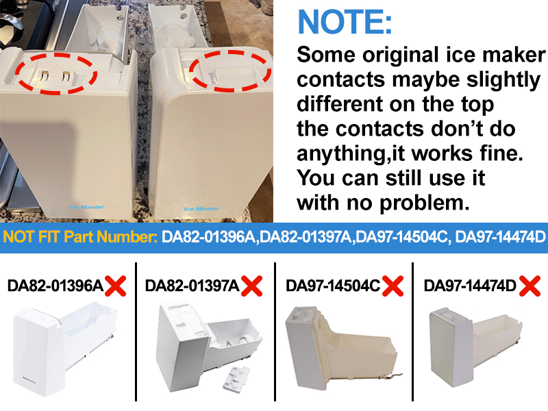 Upgraded DA9714474A Refrigerator Ice Maker Replacement