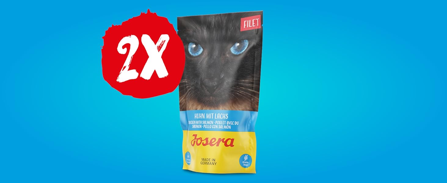 Katzennassfutter Josera Filet Huhn mit Lachs