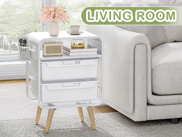 Amazon.com: SYKIARIOL Kids Nightstand,White Night Stand