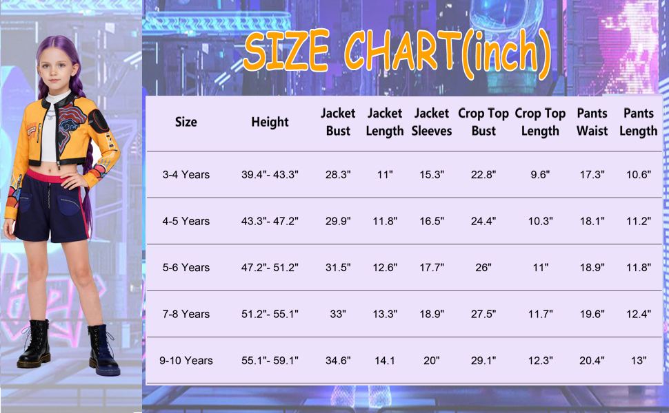 Girls Pop Singer Dress Up Costume Kids Halloween Cosplay Stage Role Play Outfit