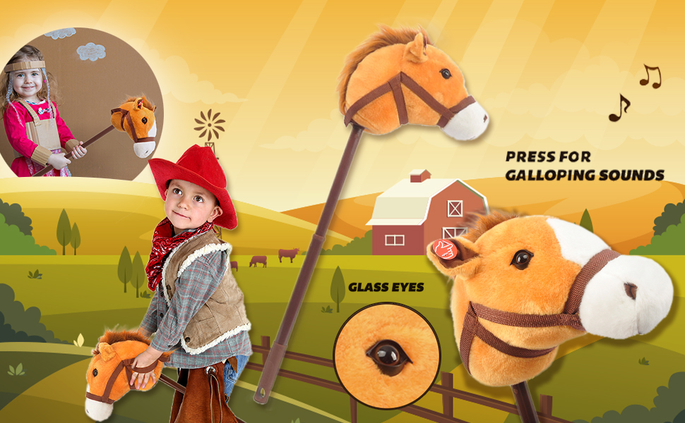 Linzy Hobby Horse, Galloping Sounds with Adjustable