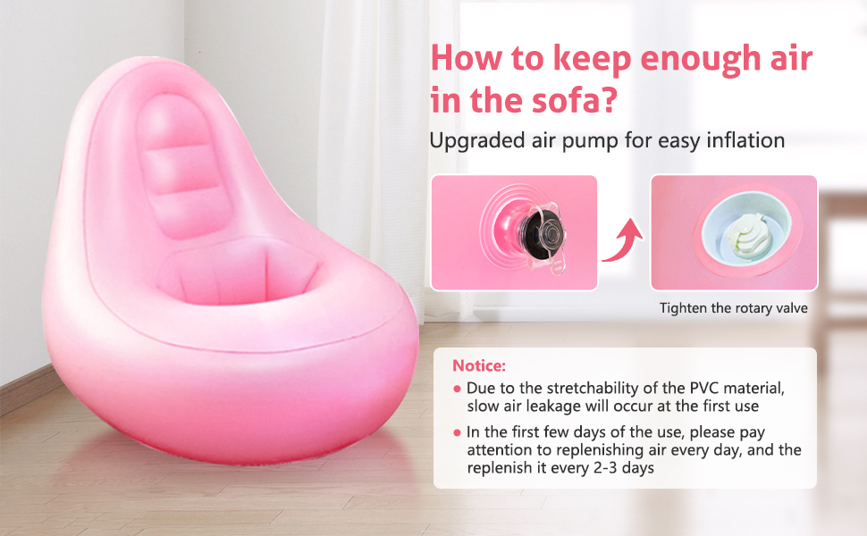 SEABIRD BBL Chair Inflatable Sofa with Hole BBL Couch with Stool for